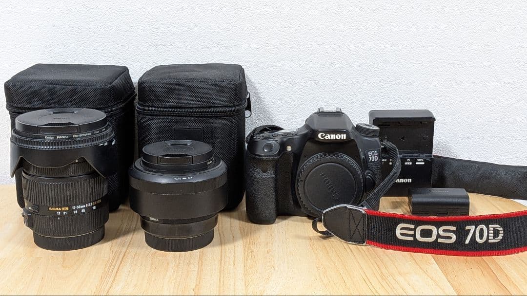 Canon EOS 70D デジタル一眼レフカメラ　レンズ 2本セット