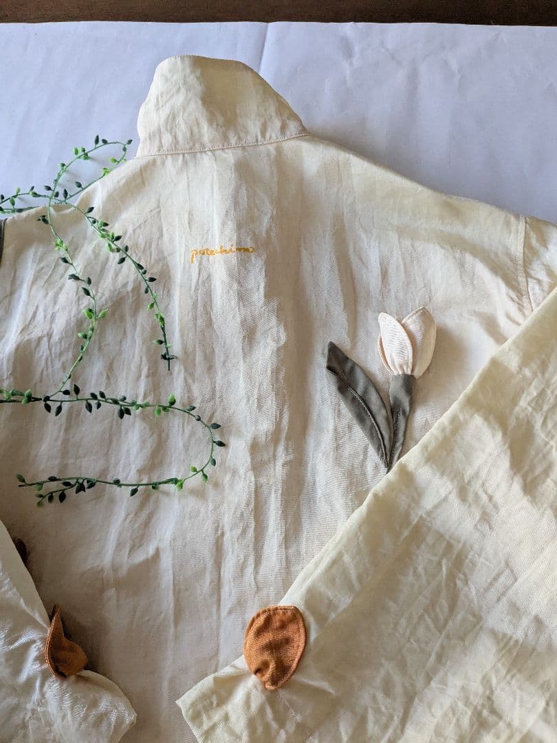 ポテチーノ❤お花（後にも花）　可愛い❤レインコート　ナイロン