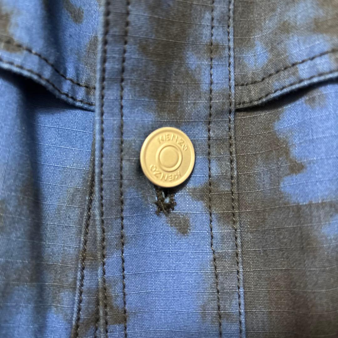 レ*ド様 KENZO 青黒タイダイ M ジャケット