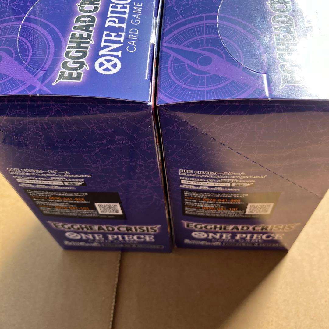 ワンピースカードゲームEB04エッグヘッドクライシス未開封テープ付き2BOX