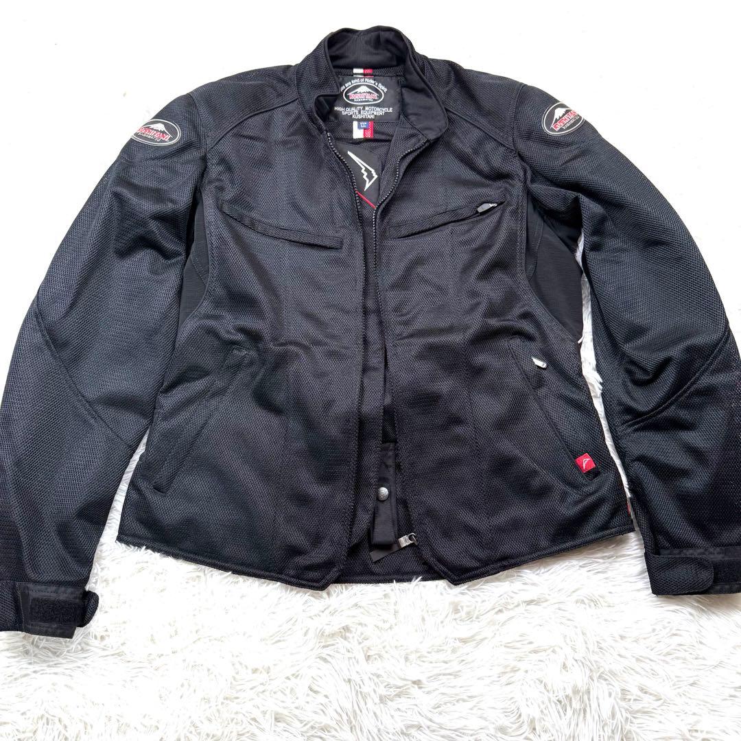 ✨美品✨クシタニ メッシュライダースジャケット LL 黒 プロテクター付