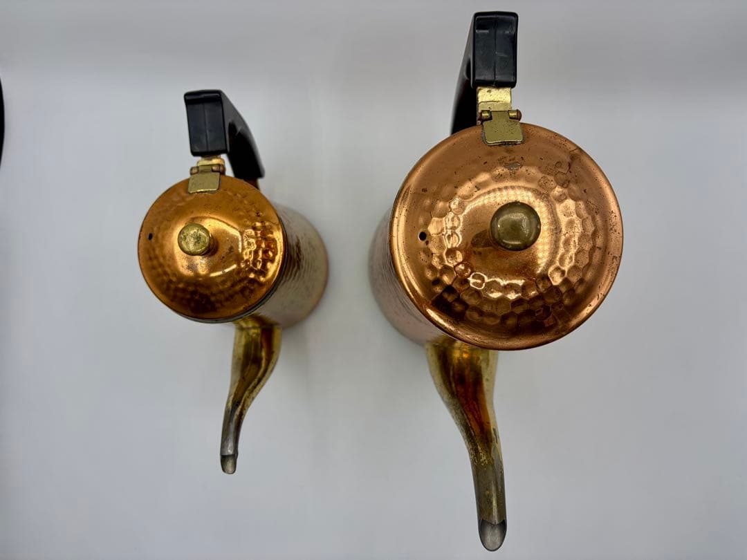 ※希少:Kalita 蝶番付き銅ポット0.7l &1.5l