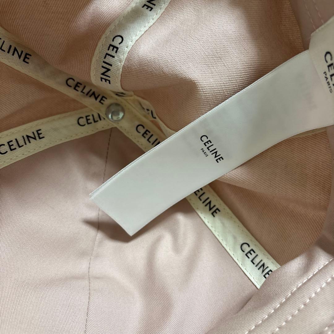 【美品】CELINE トリオンフ ベースボールキャップ ピンク Sサイズ