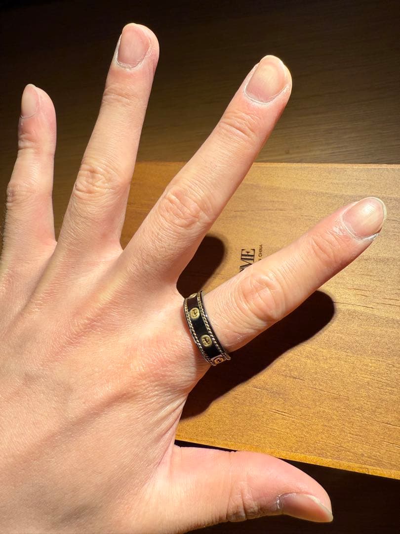 GUCCI セラミックリング 10号