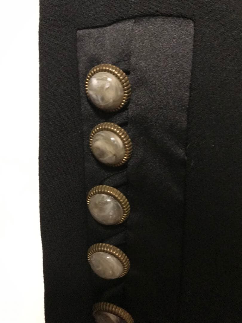 ヴィンテージFendi 黒 長袖 ひざ丈ワンピースL 新品同様