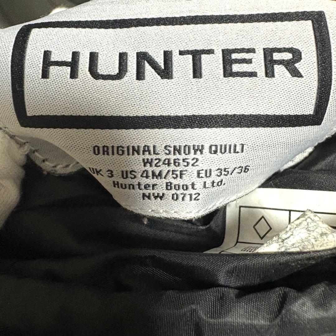 未使用級 ハンター スノーブーツ オリジナルスノーキルト ビブラムソール
