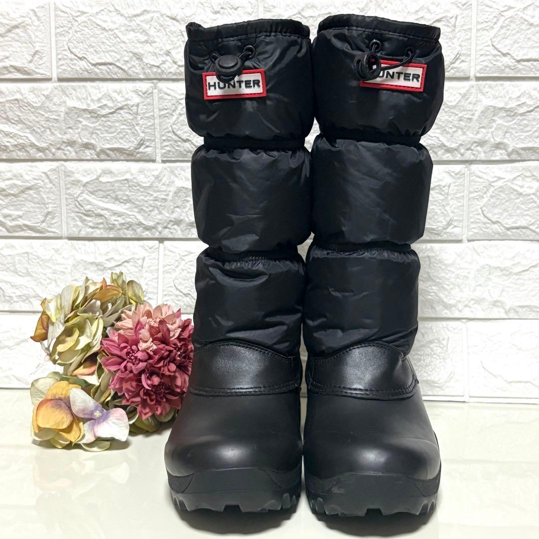 未使用級 ハンター スノーブーツ オリジナルスノーキルト ビブラムソール