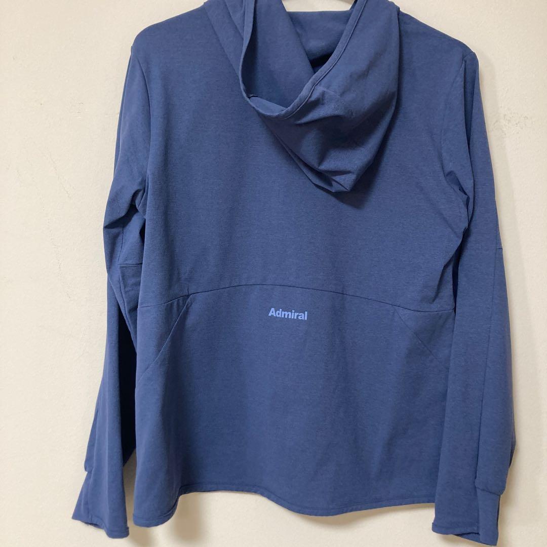 Admiral カットソージップフーディパーカー　ATLA561 M青