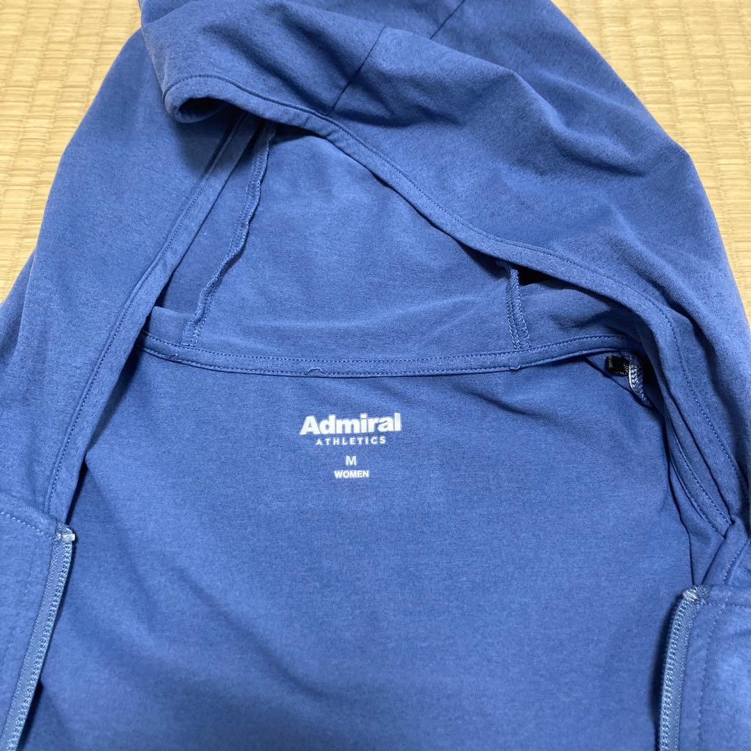 Admiral カットソージップフーディパーカー　ATLA561 M青