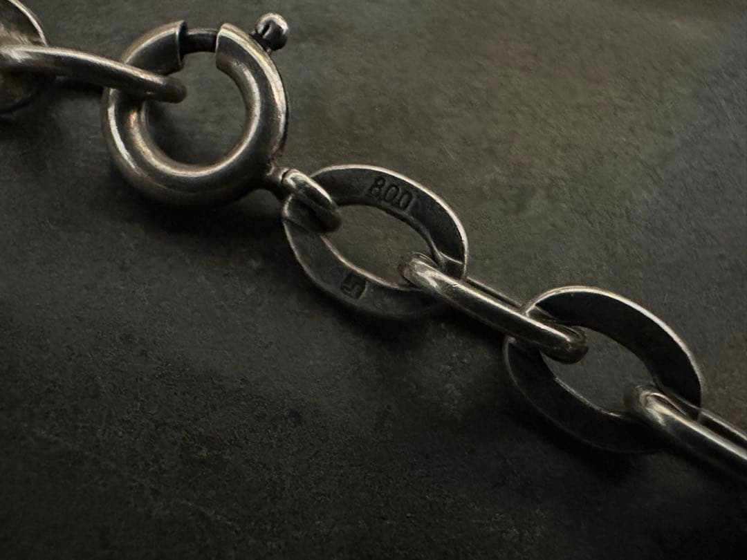 激希少　ヴィンテージ　シルバー　800 アンティーク　ユーロ　ブレスレット