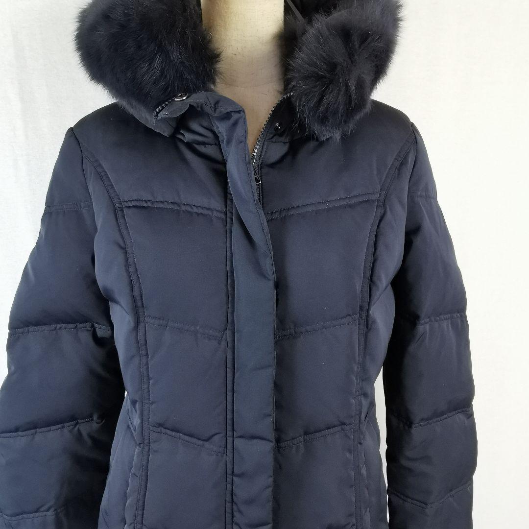 極美品 タグ付き フォックスファーバッスルスタイルダウンコート