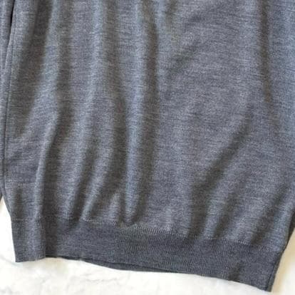 ザノーネ ZANONE タートルネック ハイゲージニット グレー 46 tx2