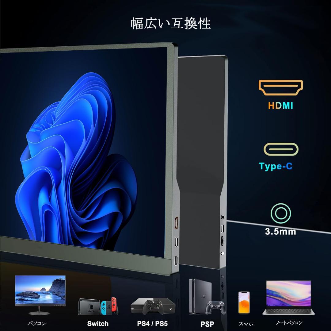 INTENAVI 15.6インチ バイルモニター スイッチ用モニター 144Hz