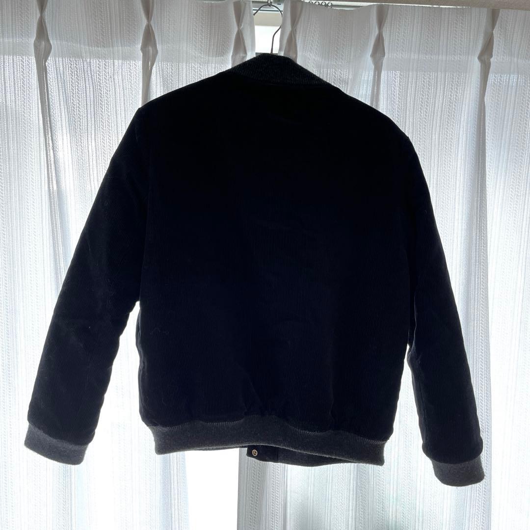 【美品】MAISON KITSUNEメゾンキツネ スタジャン S ダークネイビ