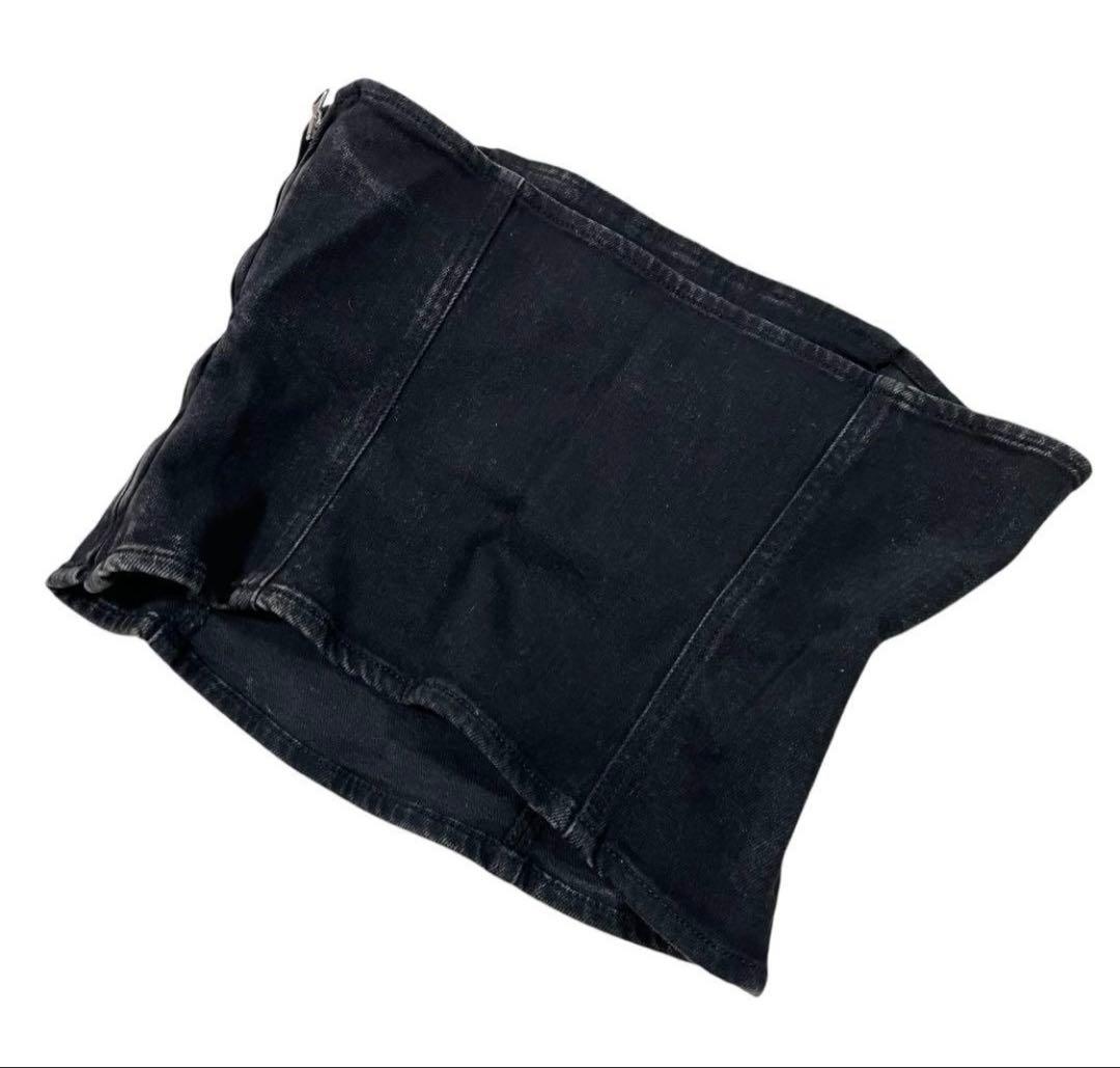 【未使用】DIESEL チューブトップ DE-VILLE-D デニム e6