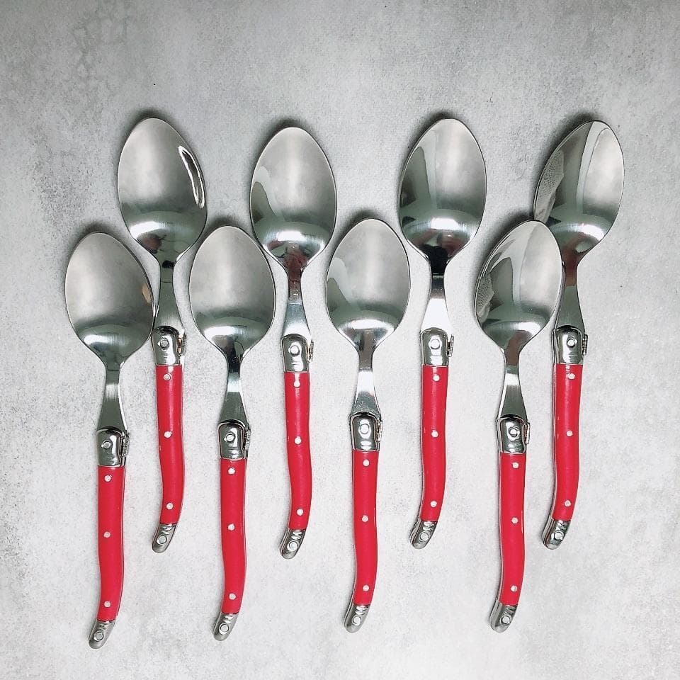 【数量限定】LAGUIOLE ラギオール カトラリー 34本セット レッド 赤