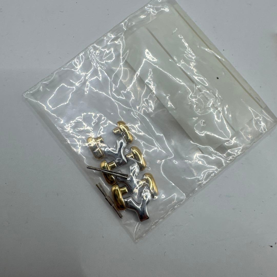 イヴサンローラン YSL コンビ ローマン 腕時計　ゴールド文字盤 予備コマ付