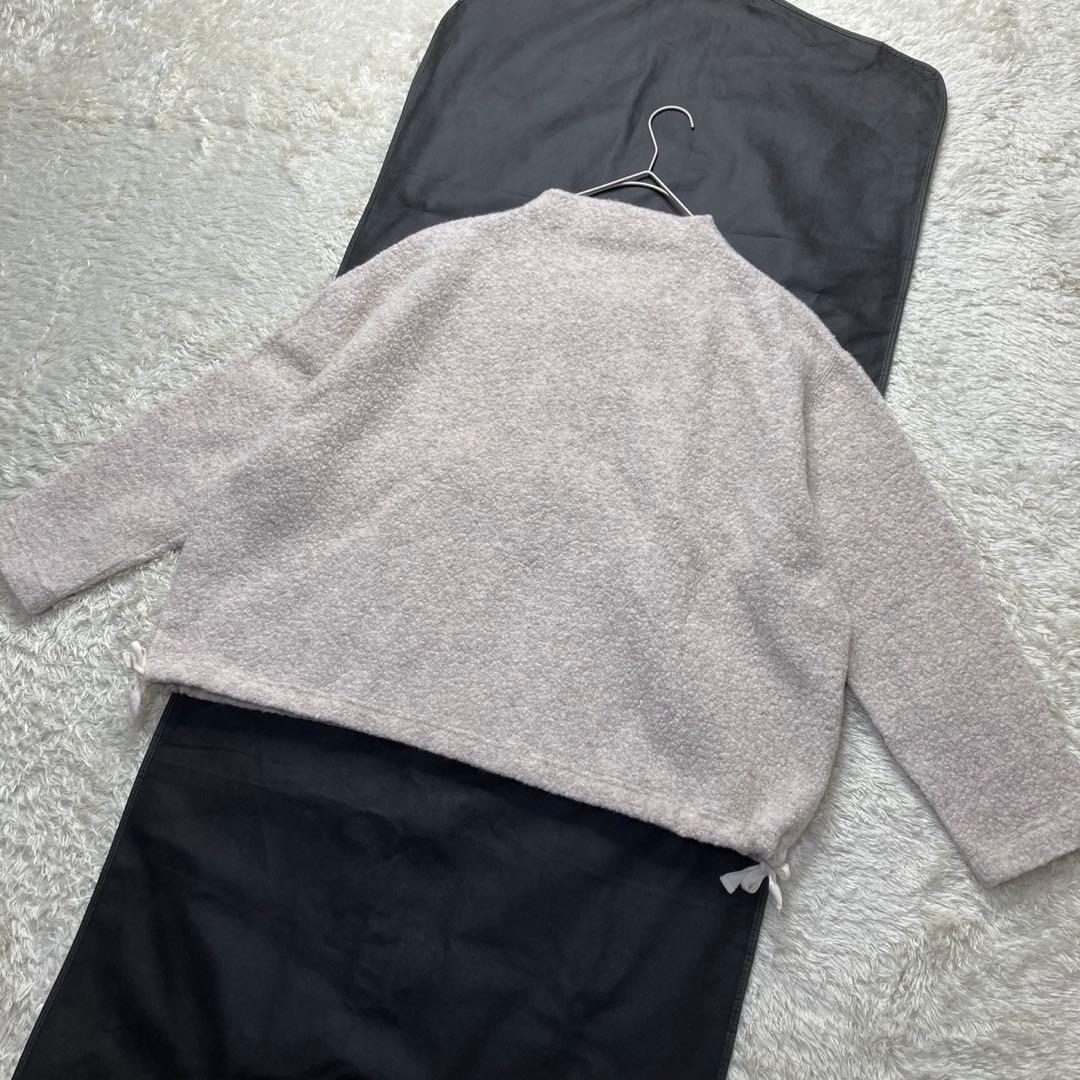 美品✨24AW かぐれ　ボアプルオーバー　ボトルネック　ベージュ　FREE