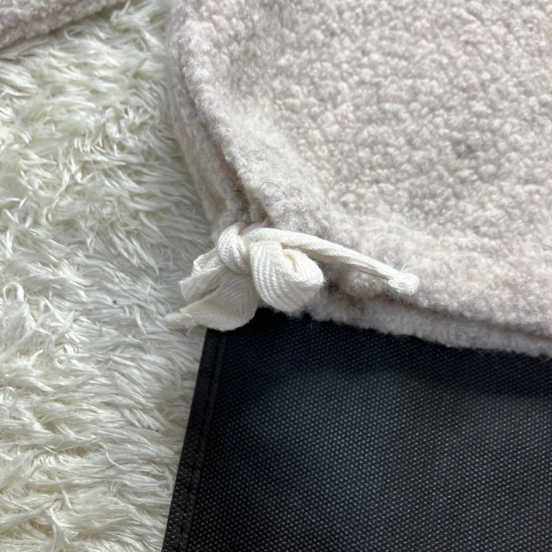 美品✨24AW かぐれ　ボアプルオーバー　ボトルネック　ベージュ　FREE