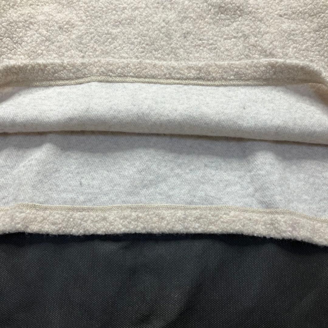 美品✨24AW かぐれ　ボアプルオーバー　ボトルネック　ベージュ　FREE