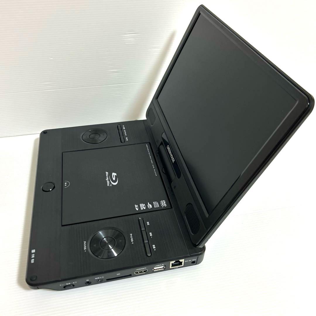 展示グリーンハウス　ポータブルプレーヤー　11.6型　GH-PBD11BT-BK