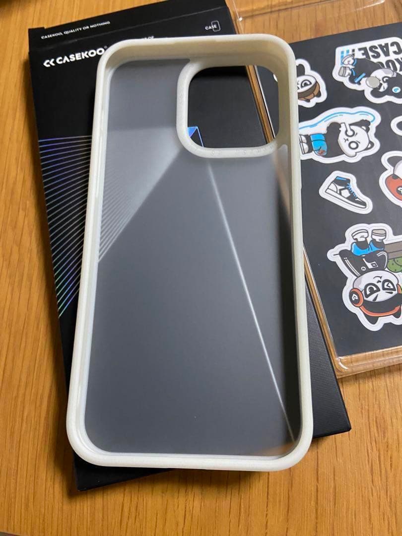 ホワイト iPhone14 ProMax ケース マット 白 6.7 カバー