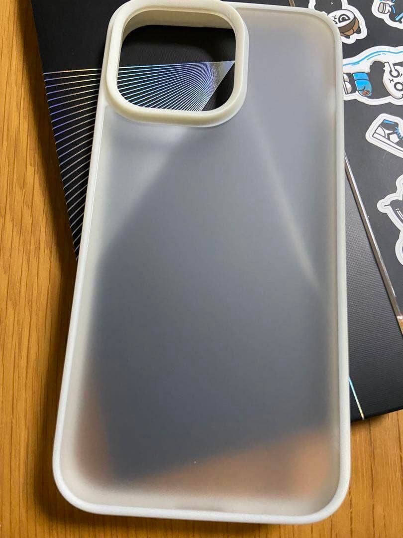 ホワイト iPhone14 ProMax ケース マット 白 6.7 カバー