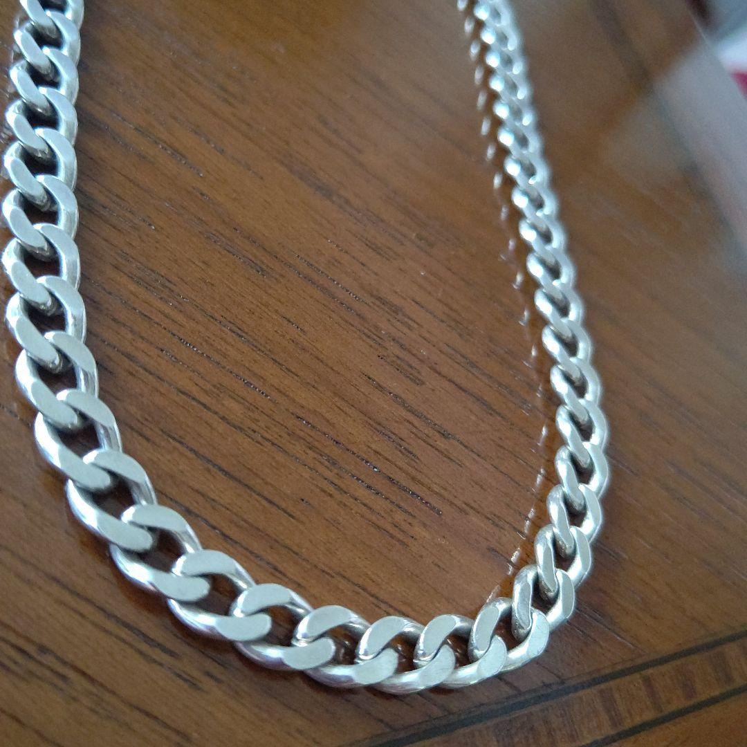 シルバー925 喜平ネックレス 幅8mm長さ50cm