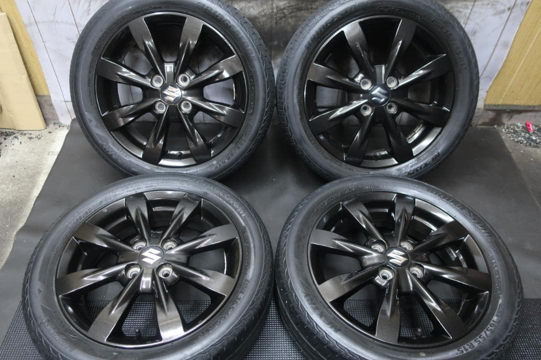 バディ様送料込スズキ純正 スペーシア カスタム PCD100 165/55R15