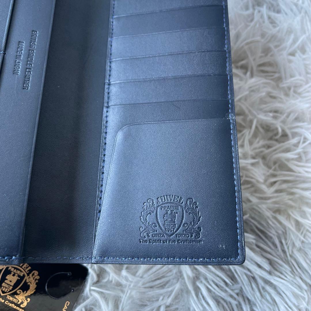 【未使用レベル】プレリー ギンザ 長財布 ブライドルレザー ネイビー