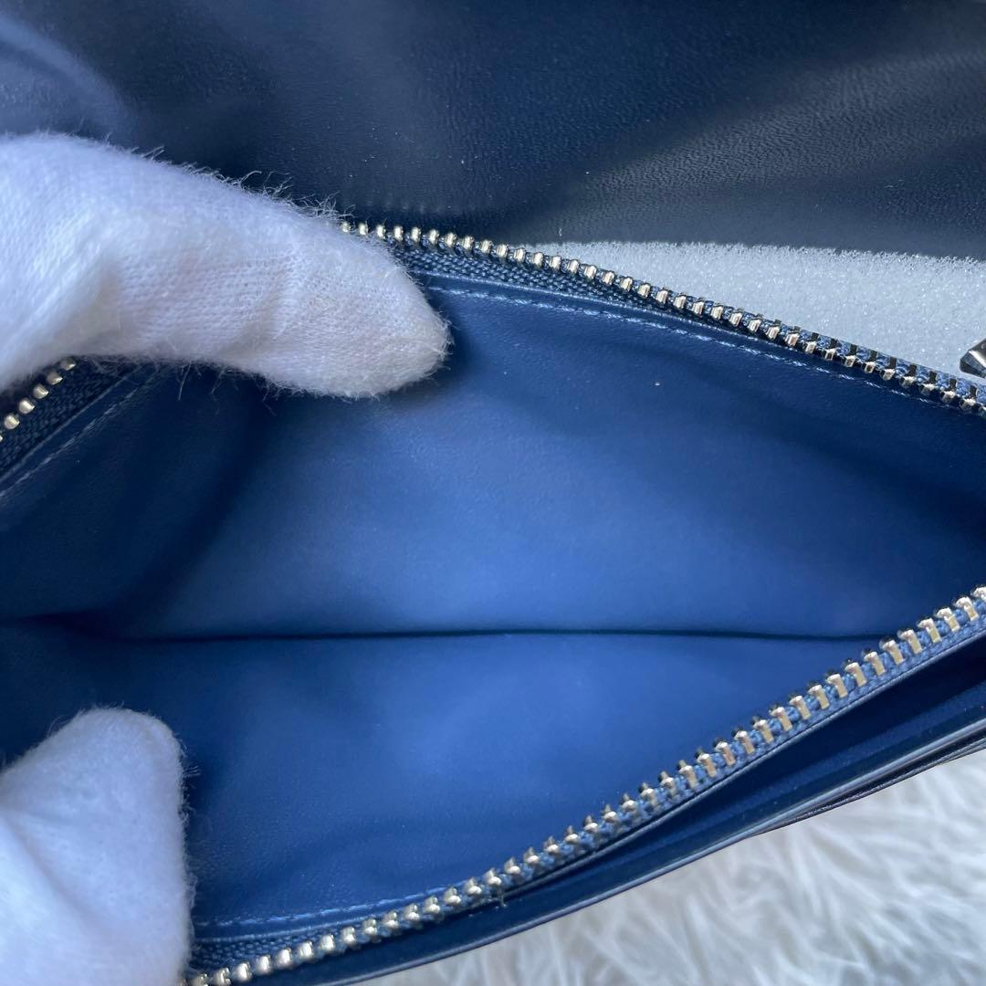 【未使用レベル】プレリー ギンザ 長財布 ブライドルレザー ネイビー