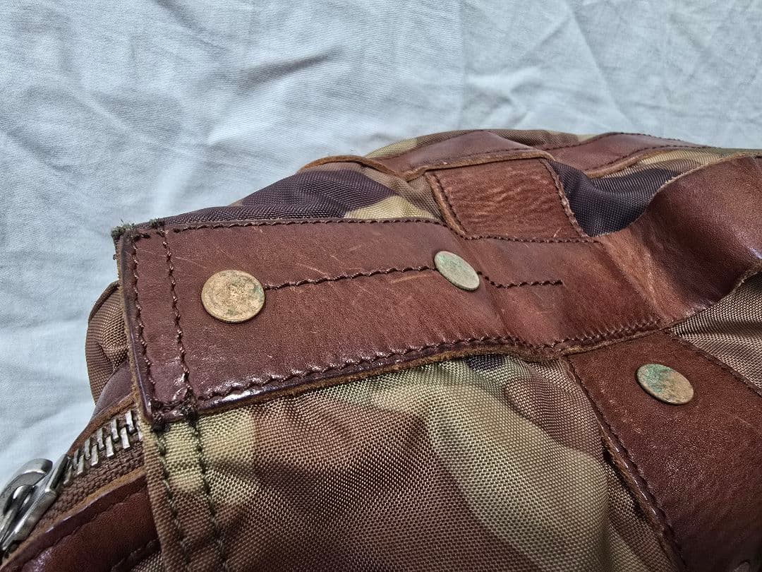 ポロラルフローレンバッグ POLO RALPH LAUREN ナイロン×レザー製