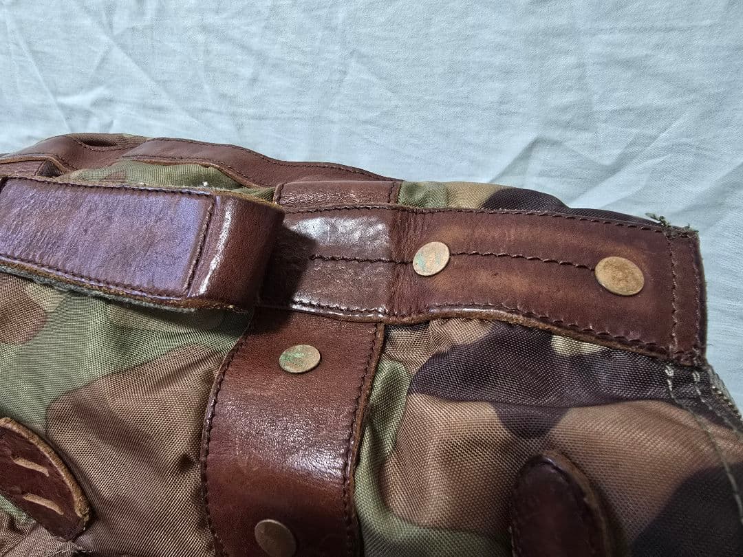 ポロラルフローレンバッグ POLO RALPH LAUREN ナイロン×レザー製