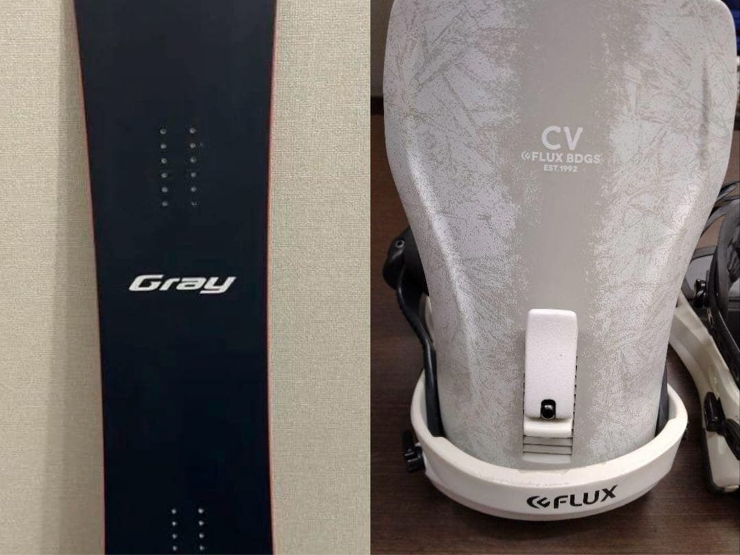 GLAYスノーボード mach ti 157.5 FLUX CV Mセット売り