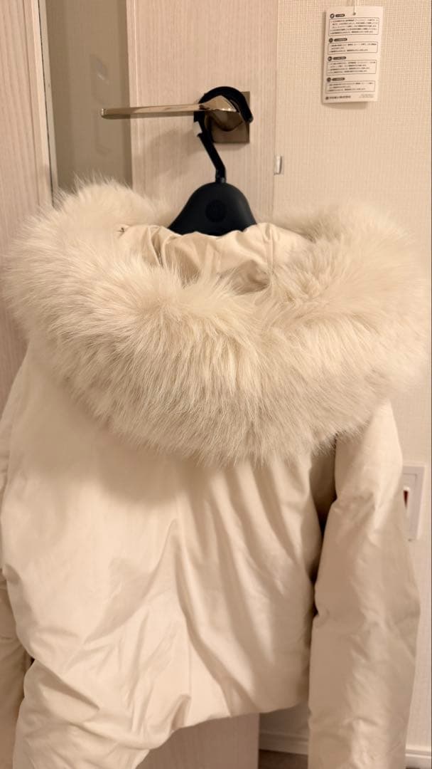 SNIDEL ファー付き西川ホワイトダウンジャケット