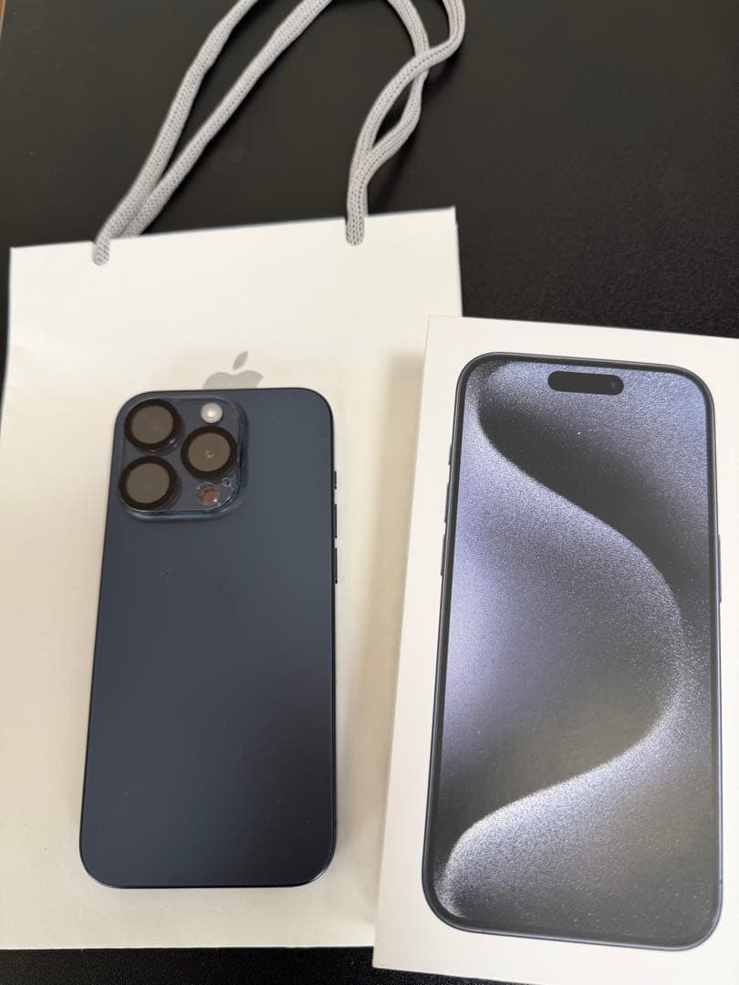 【超美品】iPhone 15 Pro ブルー（バッテリー最大容量91%）