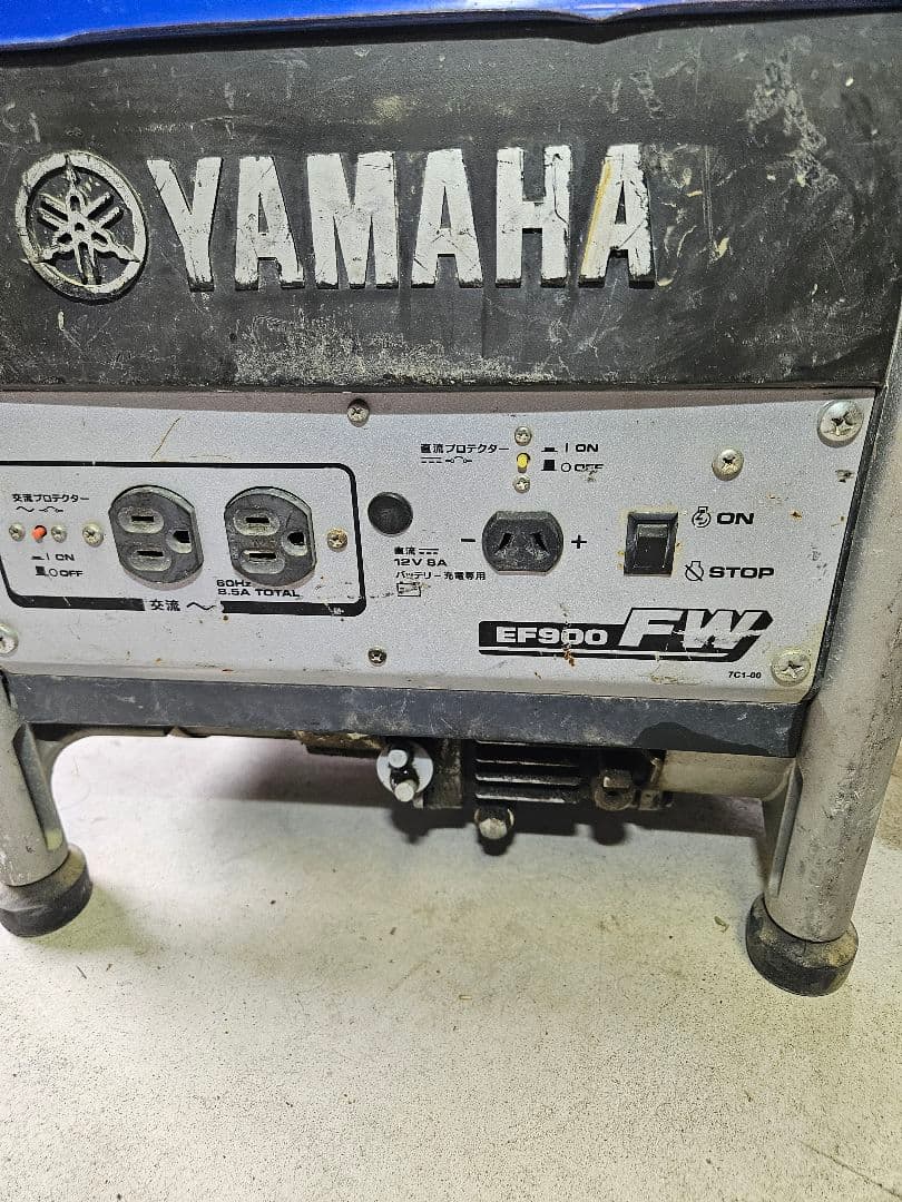 YAMAHA EF900 FW ガソリン発電機　作動確認済