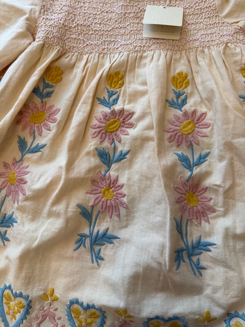 ワンピース Apolina Penny Smock Dress - Cashew 7-9y