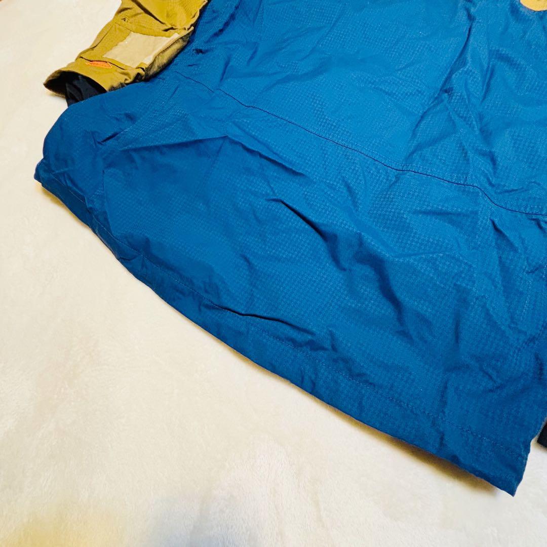 【美品】コロンビア　スノボーウェア　黄土色×ブルー　L