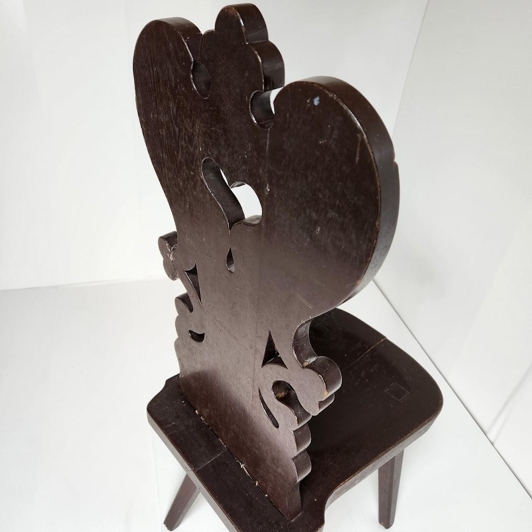 アンティーク 北欧レトロ 装飾 木製椅子 チャーチチェア ダイニングチェア