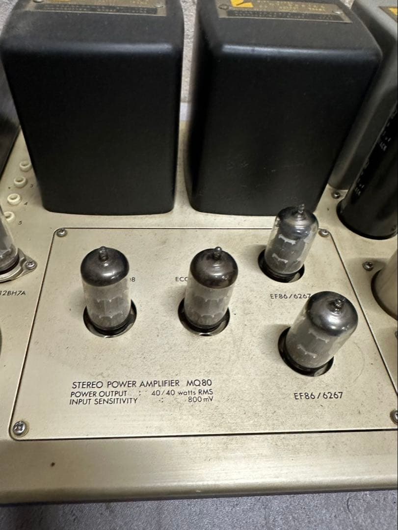 LUXMAN ラックスマンMQ80 真空管 パワーアンプ 40W×2 6336A