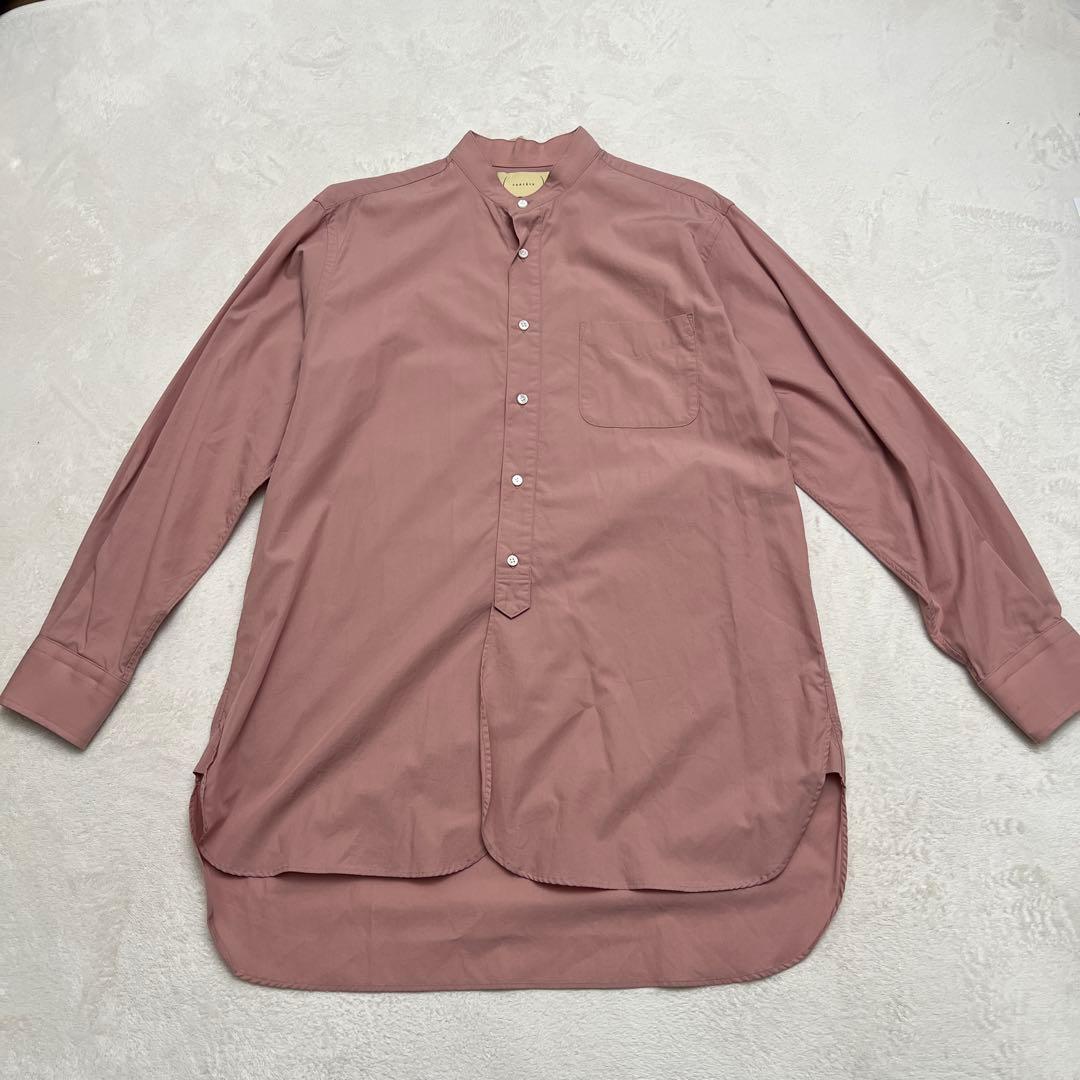 cantate カンタータ バンドカラーシャツ 23ss