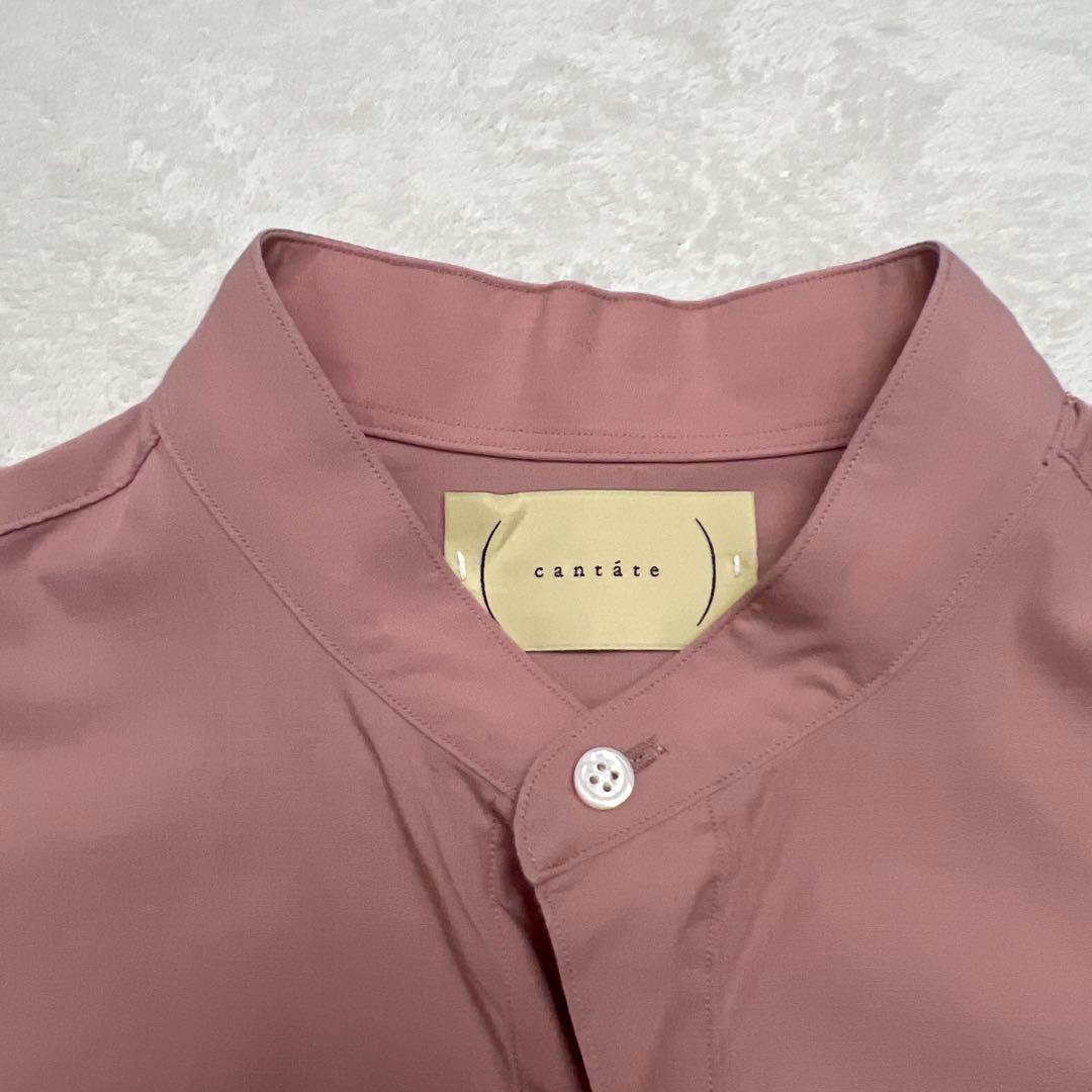 cantate カンタータ バンドカラーシャツ 23ss