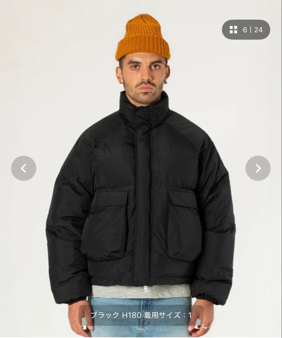 Estudio Niksen Raglan Puffer Jacket タグ付き