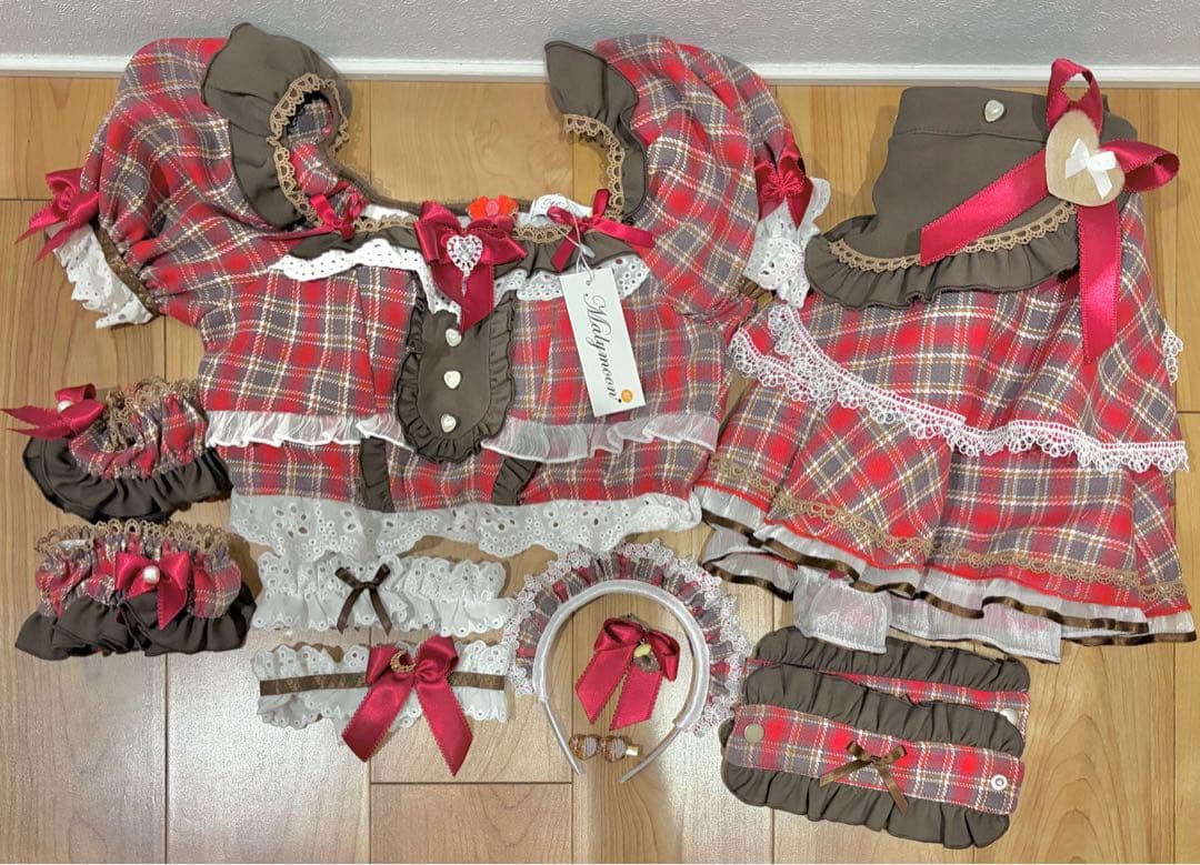 Malymoon チョコラブチェックメイド マリームーン バレンタインコスプレ