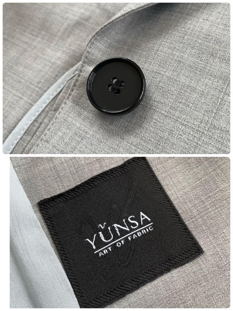 【極美品・未使用級】インディヴィ YUNSA 洗える パンツスーツ セットアップ