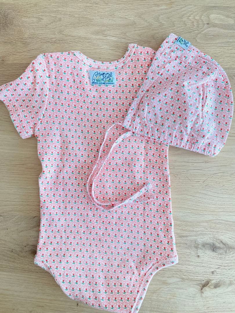 house on the hill tulip rompers＆bonnet