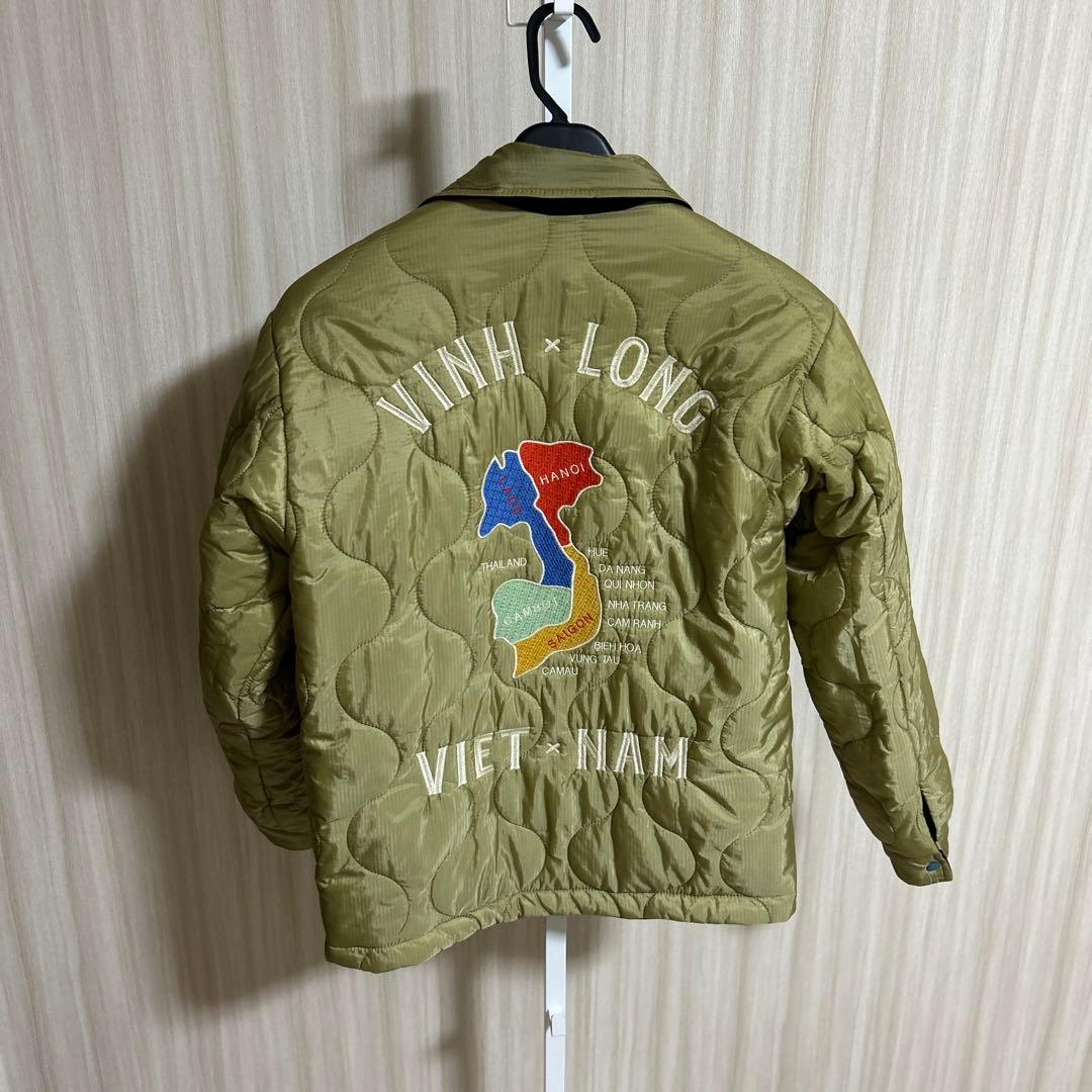 ベトジャン刺繍デザイン 黒・オリーブグリーン