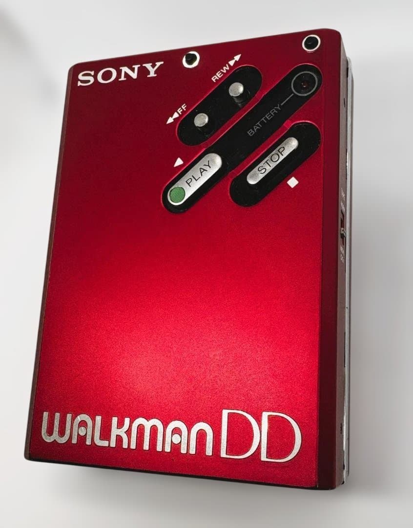 【レア美品】SONY WALKMAN WM-DD ウォークマン レッド　ジャンク