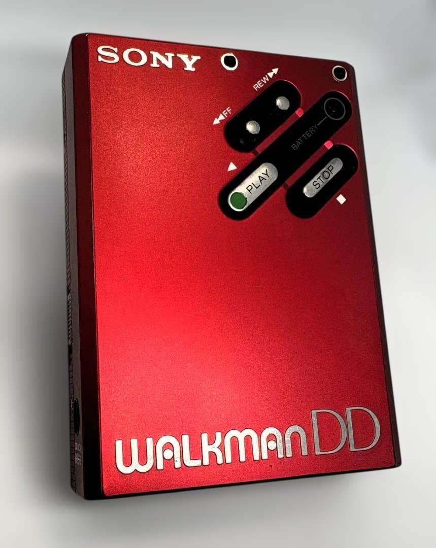 【レア美品】SONY WALKMAN WM-DD ウォークマン レッド　ジャンク